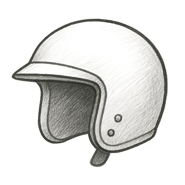 Solution drawing: helmet