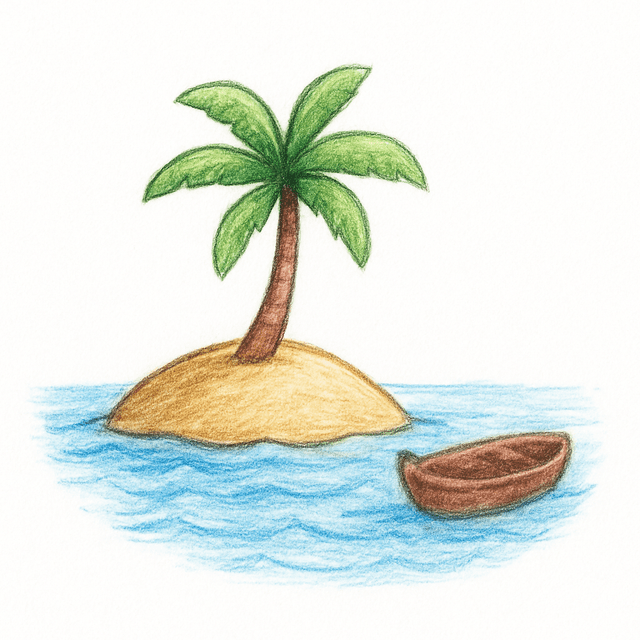 Solution drawing: island