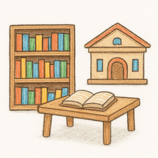 Solution drawing: library