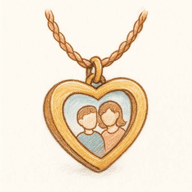 Solution drawing: locket