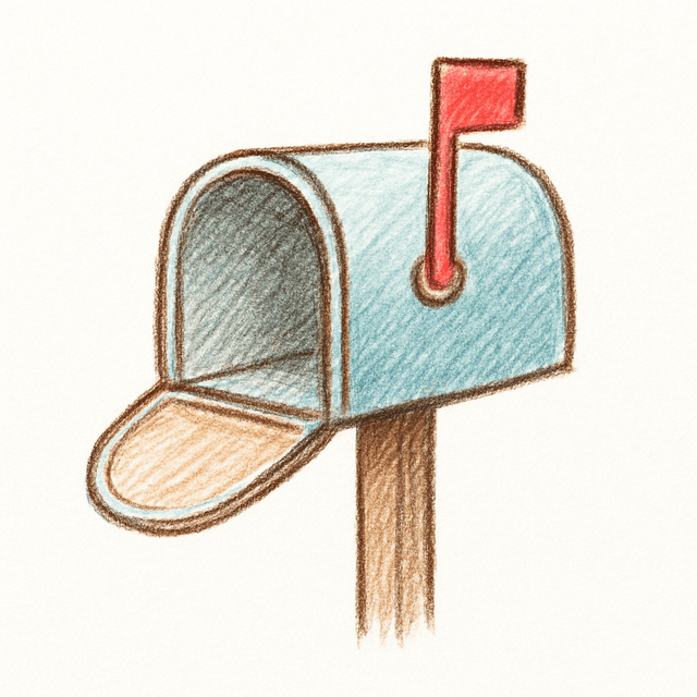 Solution drawing: mailbox