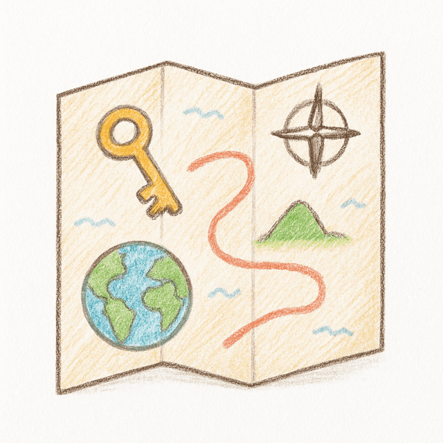 Solution drawing: map