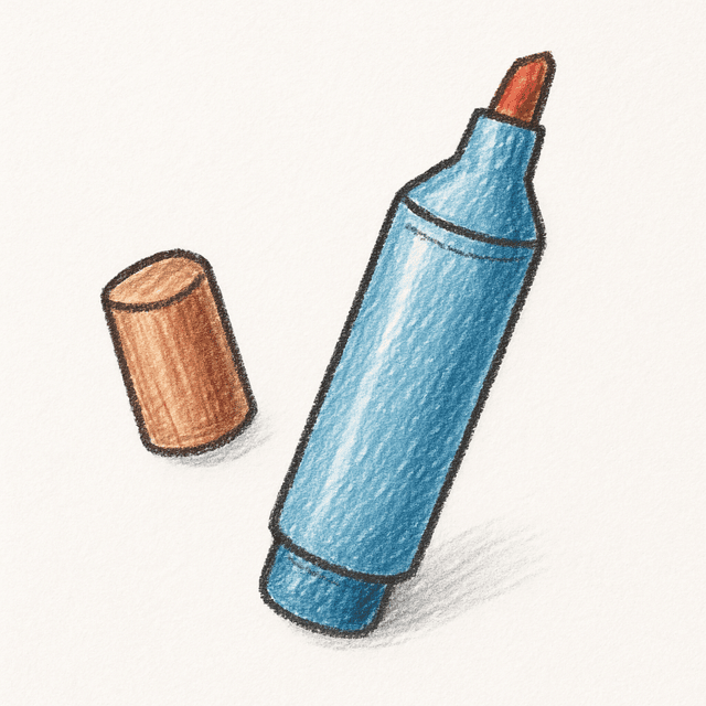 Solution drawing: marker