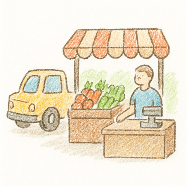 Solution drawing: market