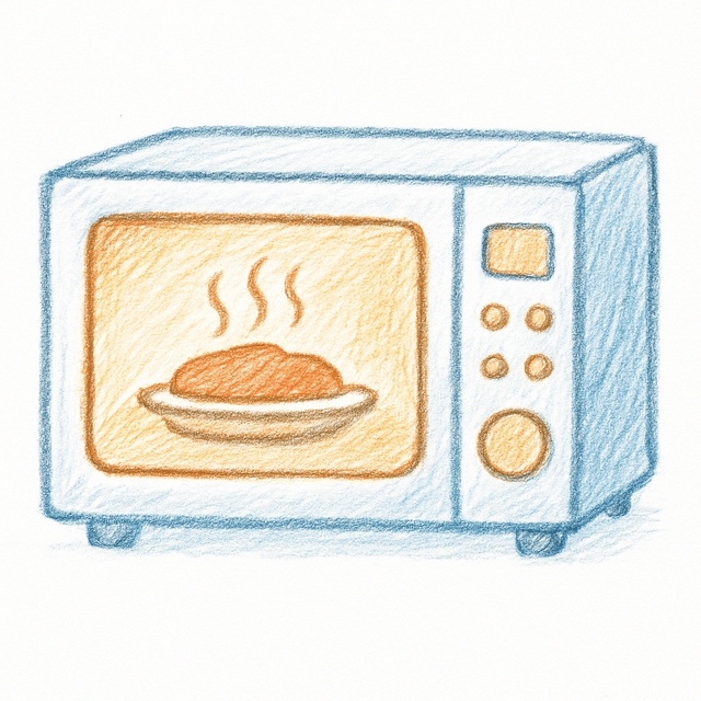 Solution drawing: microwave