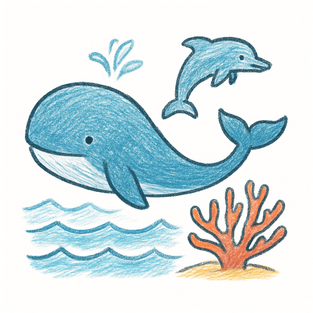 Solution drawing: ocean