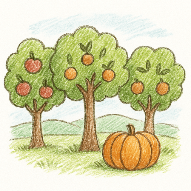 Solution drawing: orchard