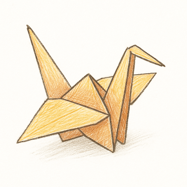 Solution drawing: origami