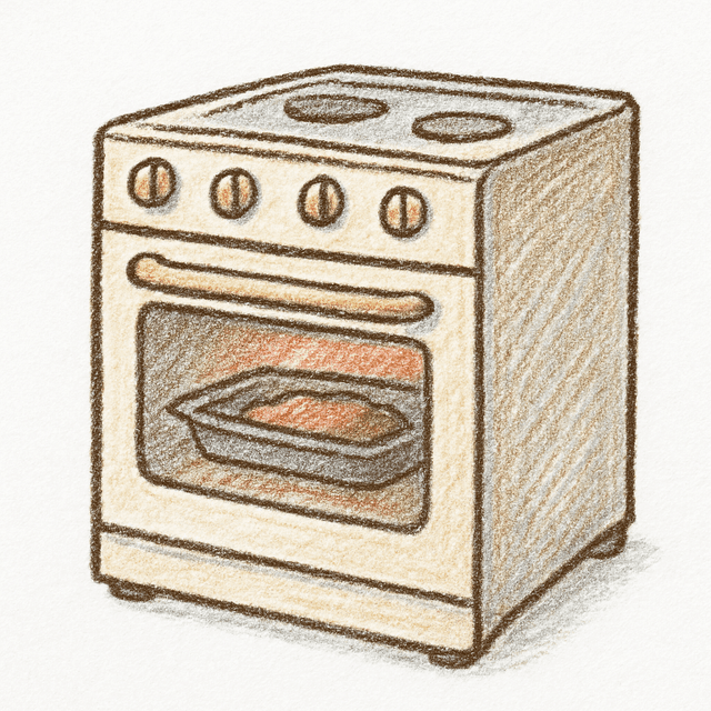Solution drawing: oven