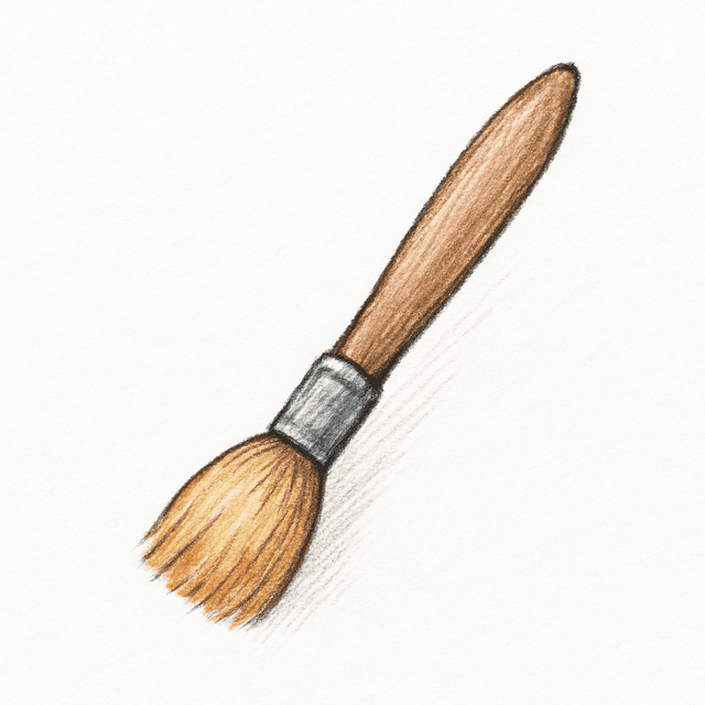 Solution drawing: paintbrush