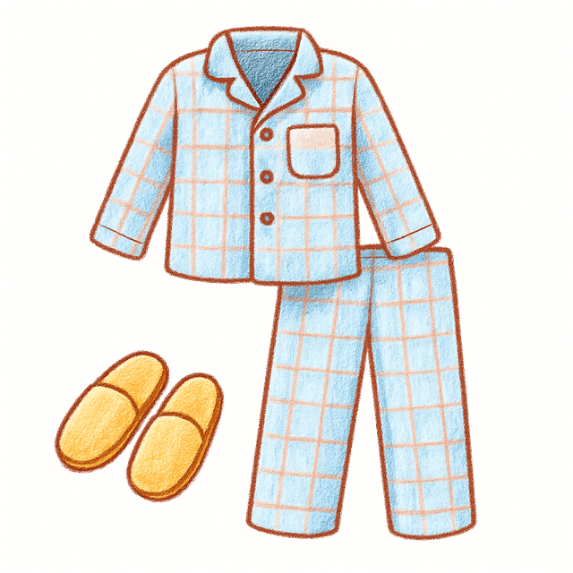 Solution drawing: pajamas