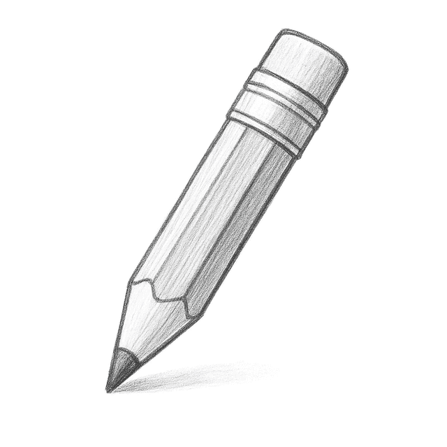 Solution drawing: pencil