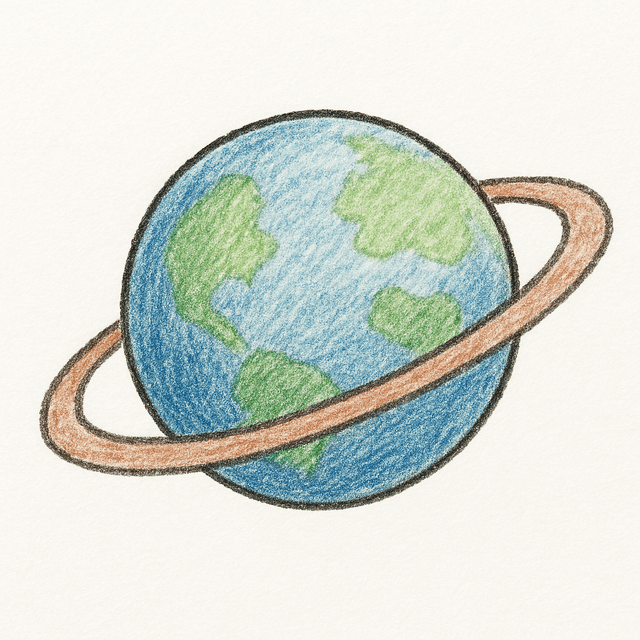Solution drawing: planet
