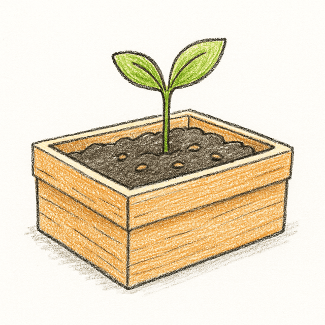 Solution drawing: planter