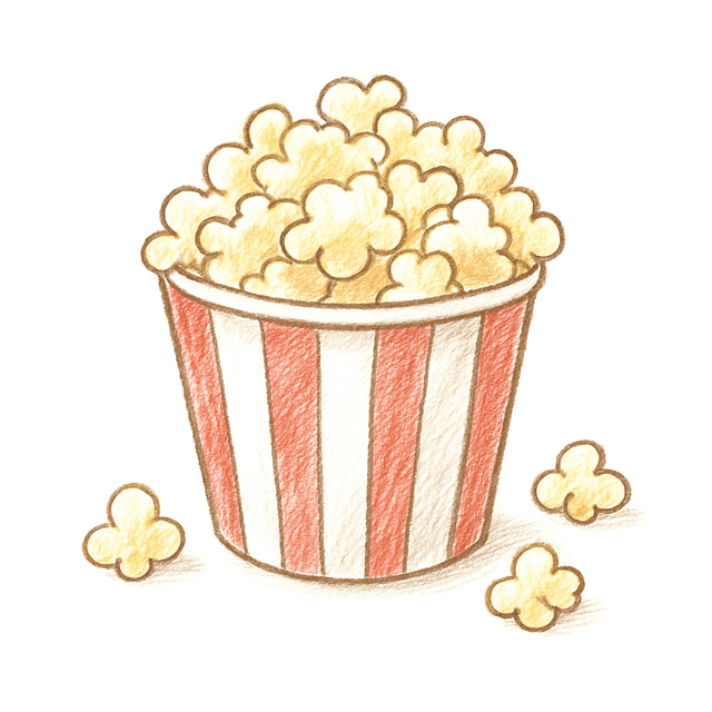 Solution drawing: popcorn