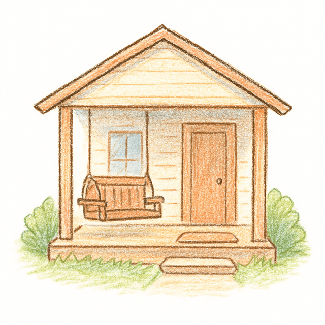 Solution drawing: porch