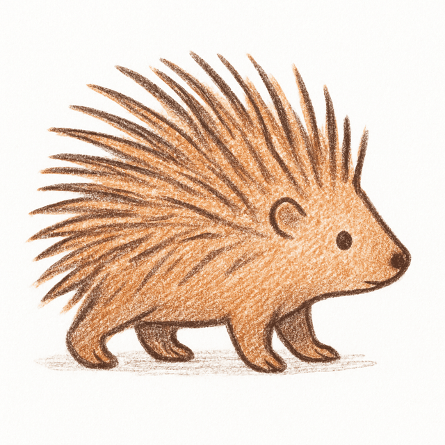 Solution drawing: porcupine