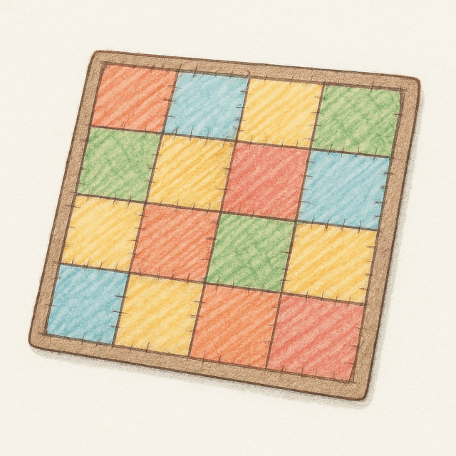 Solution drawing: quilt