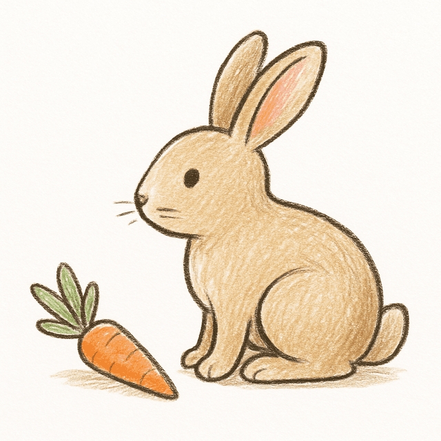 Solution drawing: rabbit