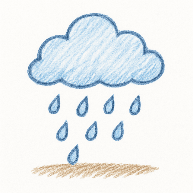 Solution drawing: rain