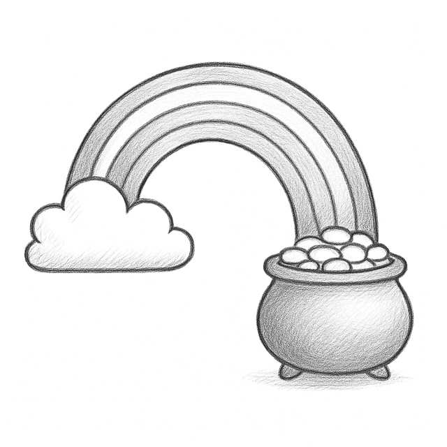 Solution drawing: rainbow