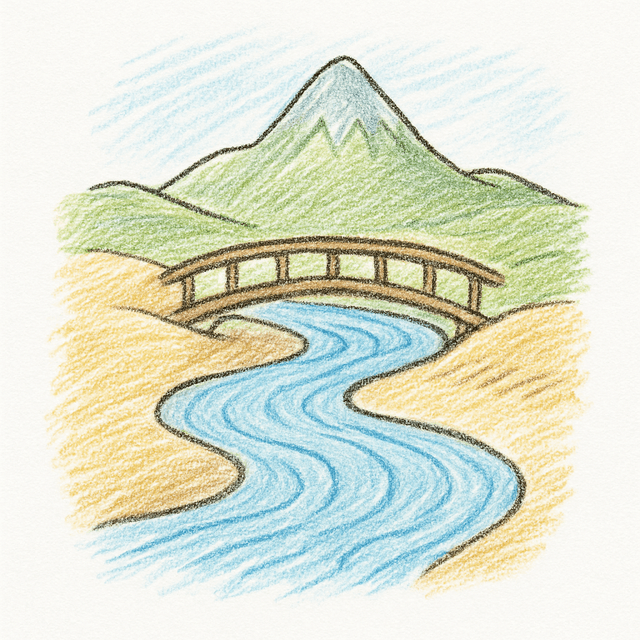 Solution drawing: river