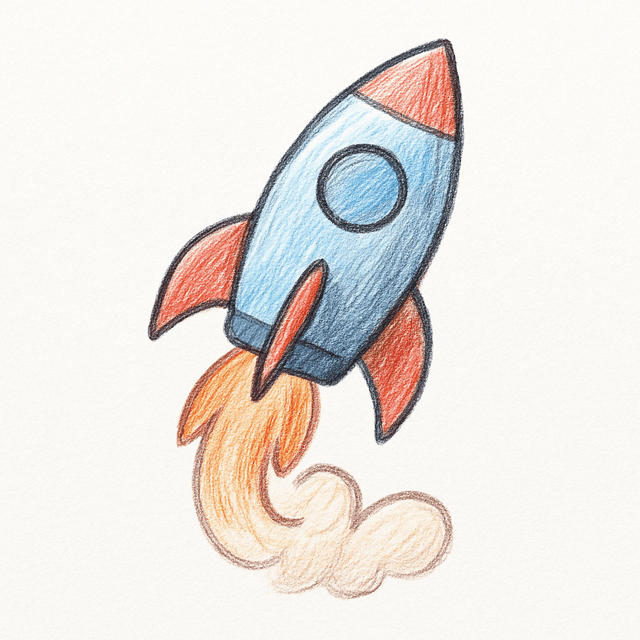 Solution drawing: rocket
