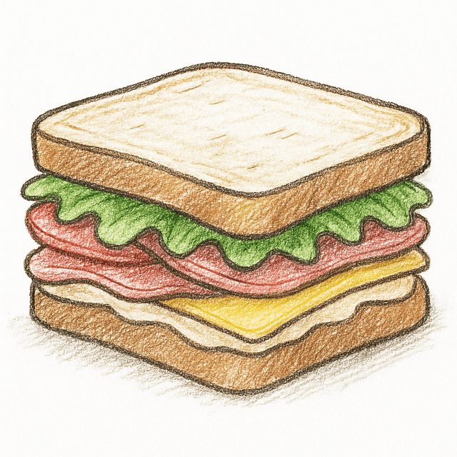 Solution drawing: sandwich