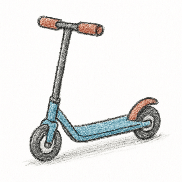 Solution drawing: scooter