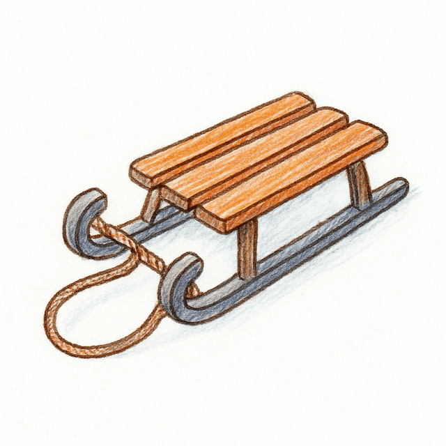 Solution drawing: sled