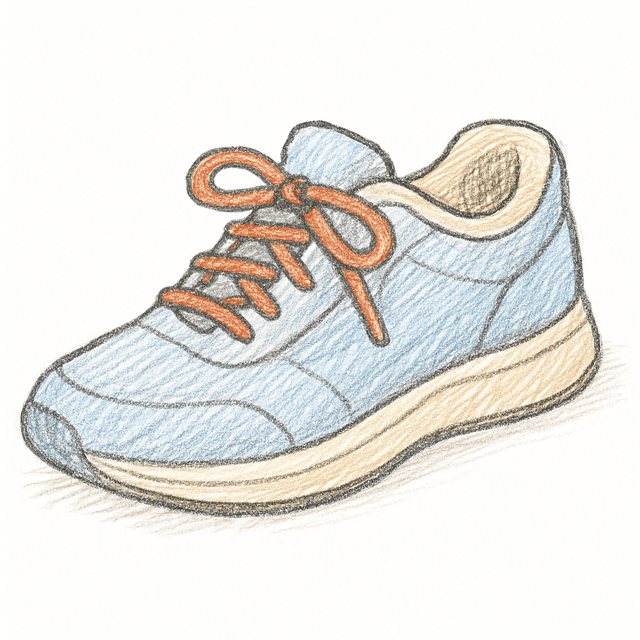 Solution drawing: sneakers