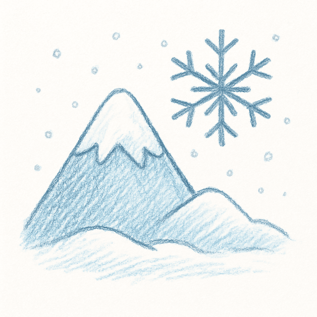 Solution drawing: snow