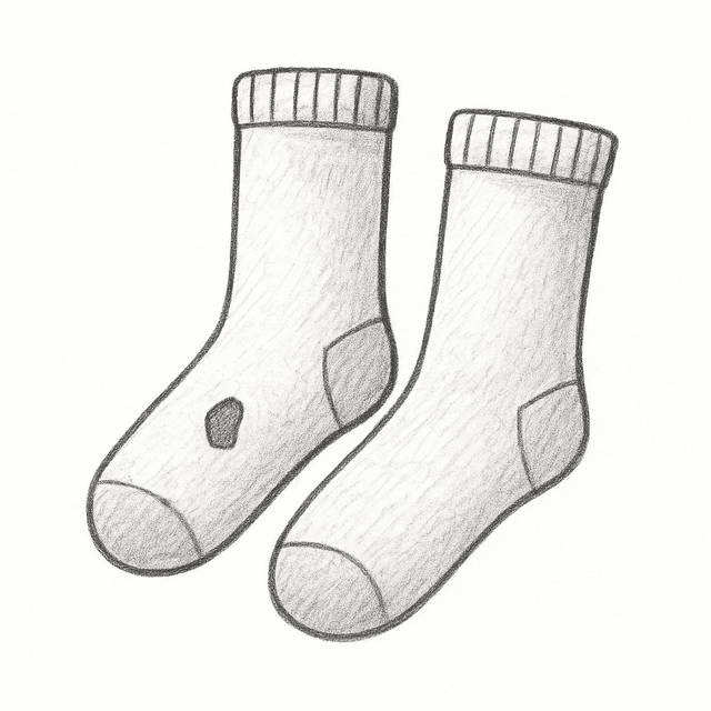 Solution drawing: socks