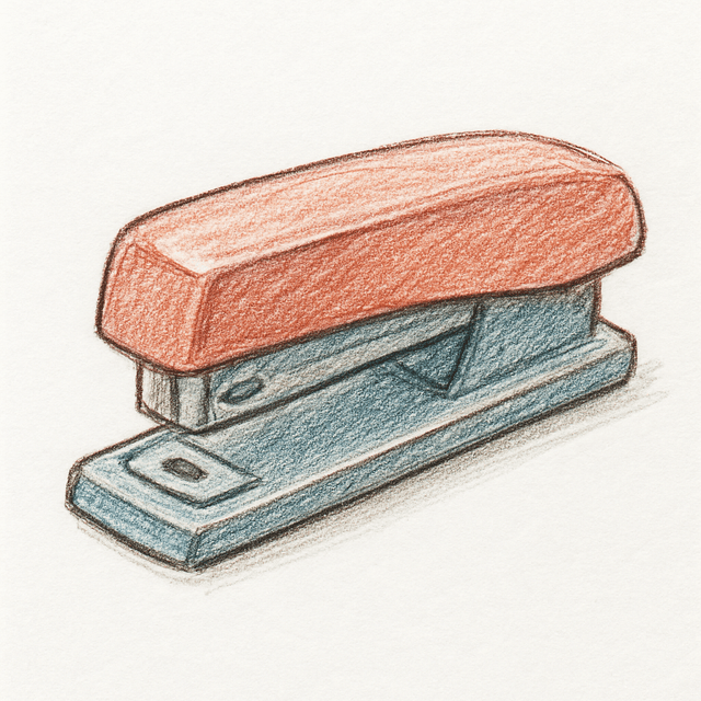 Solution drawing: stapler