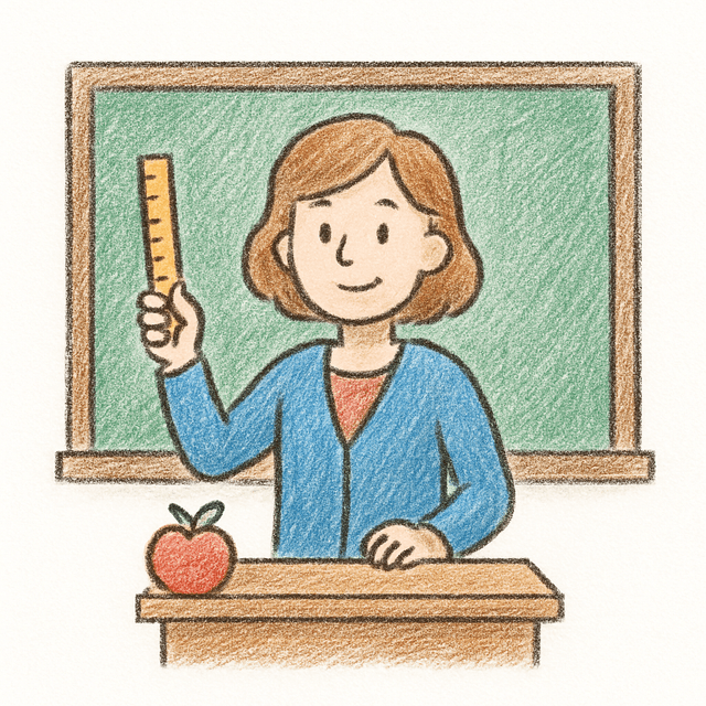 Solution drawing: teacher