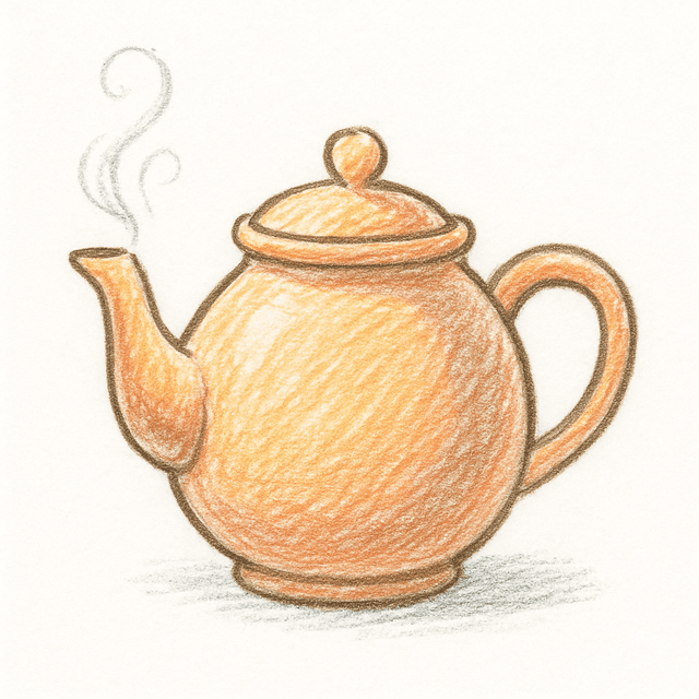 Solution drawing: teapot