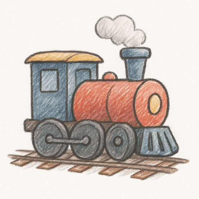 Solution drawing: train