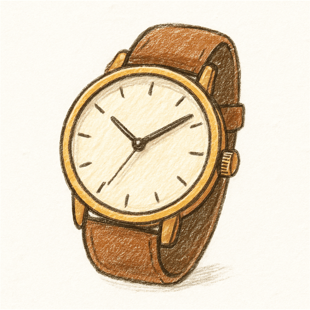 Solution drawing: watch