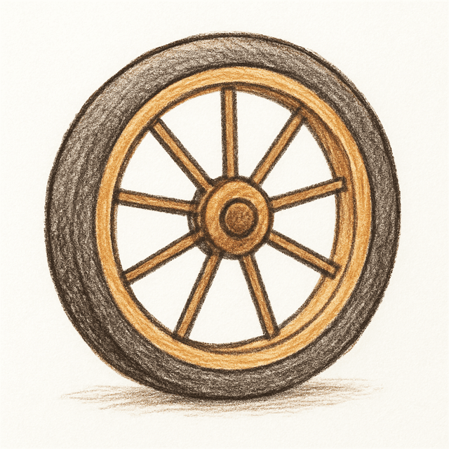 Solution drawing: wheel
