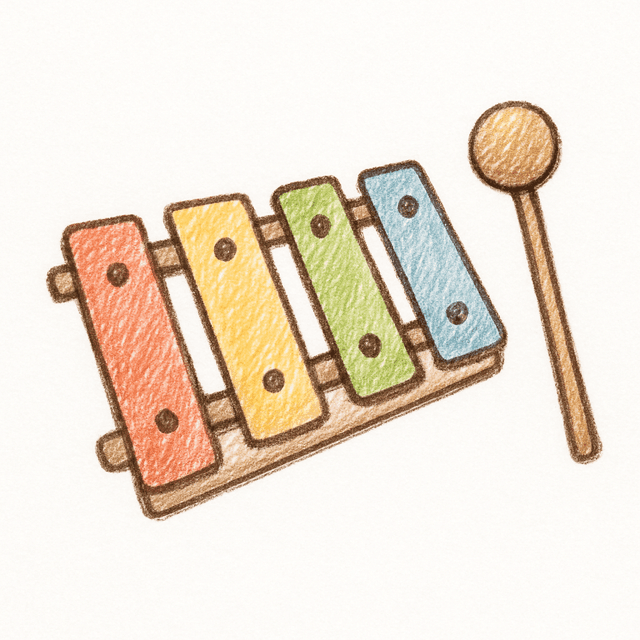 Solution drawing: xylophone